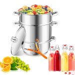 Riossad extracteur de jus � vapeur � induction extracteur de jus de fruits en acier inoxydable 8 litres ...