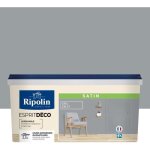 Ripolin esprit deco multi supports galet satin 25l