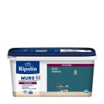 Ripolin peinture couleur velours pour murs boiseries radiateurs - bleu ainhoa