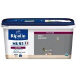 Ripolin peinture couleur velours pour murs boiseries radiateurs - gris ardoise