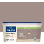 Ripolin peinture murale pour toutes pi�ces - taupe satin - 25 l