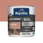 Ripolin peinture pour sol intrieur & extrieur - terre cuite ral 3012 satin 05l