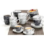 Tasse � caf� - ritzenhoff & breker - cornello grey - 025 l - noir - design contemporain
