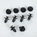 Rivet clips plastique - mfpn - lot de 10 - diam�tre 6. 5mm - t�te 15mm - couleur noir