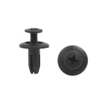 Rivet sourcing map voiture agrafes retenue porte garniture fixation rivet 6mm diamtre trou noir 20pcs ...