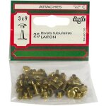 Rivet tubulaire - vynex - 3x9 mm - laiton