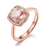 Bague de fiançailles et alliance pour femme - rmega - plaqué or 18k - zircon et cristal - couleur rose ... Bague de fiançailles et alliance pour femme - rmega - plaqué or 18k - zircon et cristal - couleur rose ...