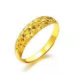 Bague femme alliance rmega - plaqu or - zirconium - taille ajustable