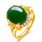 Bague femme alliance rmega - plaqué or 18k - zircon et cristaux - vert Bague femme alliance rmega - plaqué or 18k - zircon et cristaux - vert