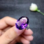 Bague de fianailles et alliance pour femme rmega - violet - oxyde de zirconium - mtal
