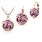 Coffret cadeau pour femme rmega - parure bijoux collier boucle d?oreille - or 18k - aaa zircon