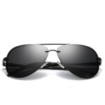 Rmega® lunettes de soleil homme - aviateur métal - polarisées anti - uv400 Rmega® lunettes de soleil homme - aviateur métal - polarisées anti - uv400