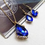 Rmega luxe parure bijoux ajustable pour femme coffret cadeau pour mariage femme boucle doreille collier ...