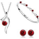 Rmega parure bijoux ajustable pour femme mariage coffret cadeau bracelet femme collier femme boucle doreille ...