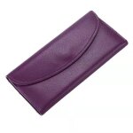 Portefeuille femme grande capacite rmega - violet - cuir pu - porte - monnaie elgant - porte - cartes ...