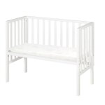 Roba berceau cododo 2en1 r�glable safe asleep� 90 x 45 cm + matelas + barri�re en maille - bois laqu� ...