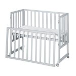 Roba berceau cododo 3en1 rglable safe asleep 90 x 45 cm + matelas + barrire et 4 roulettes avec freins ...