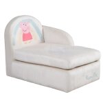 Roba canap� b�b� en velours peppa pig - assise confortable avec accoudoir lat�ral et dossier - beige ...