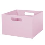Roba casier de rangement en bois pour chambre denfant - bac pour jouets et d�co avec poign�es - rose