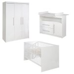Roba chambre bb complte maren - lit 70x140 + commode  langer + armoire (i)