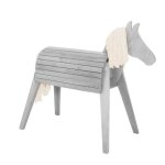 Roba cheval dextrieur en bois massif pour enfants - sans bascule - grand cheval de jardin pour enfant ...