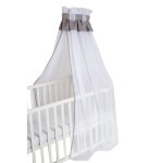Roba ciel de lit bb en voile - 160 x 250cm - gris clair