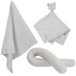 Roba coffret b�b� lil planet - 3 pcs - 1 coussin traversin + 1 couverture + 1 doudou - cadeau de naissance ...
