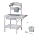 Roba jeu cuisine enfant pour extrieur - jouet dimitation avec bac amovible et accessoires - bois massif ...