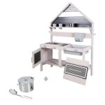 Jouet dimitation - roba - jeu cuisine enfant en forme de maison - bois massif - ext�rieur - 6 accessoires ...
