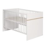 Roba lit b�b� �volutif 70x140 - pia - convertible en lit junior - hauteur r�glable - blanc / d�cor en ...