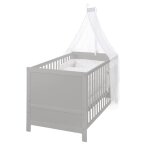 Roba lit bb volutif complet 70 x 140 cm - matelas et textiles inclus - hauteur rglable - bois taupe ...