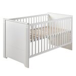 Roba lit b�b� �volutif maxi r�glable en hauteur - 70x140 cm - bois blanc