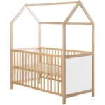 Roba lit cabane bébé Évolutif 70x140 cm - convertible en lit junior et en banc - hauteur réglable - bois ... Roba lit cabane bébé Évolutif 70x140 cm - convertible en lit junior et en banc - hauteur réglable - bois ...