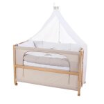 Roba lit cododo complet liebhabar 60x120 cm avec 4 roues  freins - naturel