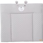 Roba matelas  langer roba style - 85 x 75 cm - impermable - doux et facile  nettoyer - gris / visage ...