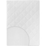 Roba matelas de parc bb 75 x 100 cm - dhoussable - blanc