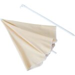 Parasol - roba - 152 cm - beige - métal - pliable - manuel Parasol - roba - 152 cm - beige - métal - pliable - manuel