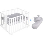 Roba parc bb carr roba style + tapis de parc + tour de lit - gris
