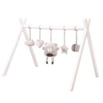Roba portique deveil pour bb + set de pendentifs roba style - arche de jeu en bois massif laqu - gris ...