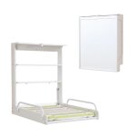 Roba table  langer murale pliante avec matelas  langer et tagres intgres - facile  installer - ...