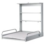 Roba table  langer murale pliante avec matelas  langer impermable et tagres intgres - facile  ...
