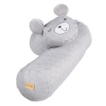 Roba tour de lit - coussin serpent roba style visage dours sammy - 170 cm - gris argent�