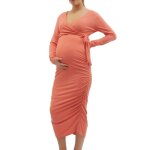 Robe dallaitement corail femme mamalicious trinity