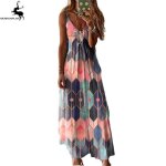Robe basique imprime rouge femme