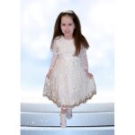Robe - enfant - crmonie - baptme - dentelle - blanc - ivoire - taille 2 au 10 ans - fabrique en france ...