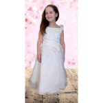 Robe - enfant fille - cérémonie - baptême - jupon inclus - blanc - ivoire - taille du 2 au 14 ans Robe - enfant fille - cérémonie - baptême - jupon inclus - blanc - ivoire - taille du 2 au 14 ans