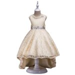 Robe crmonie - mariage fille soire jupe fille sans manches princesse robe demoiselle de honneur fille ...