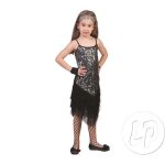 Robe charleston � paillettes lp - fille - noir - taille 140cm