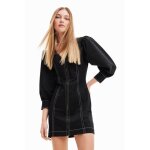 Robe chemise courte ajuste fermeture clair femme desigual