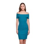 Robe côtelé à épaule dénudées femme urban classics - vert - s Robe côtelé à épaule dénudées femme urban classics - vert - s